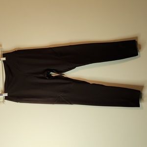 Pink Victorias Secret Ultimate Leggings Black Pocket Stretch Womens Small